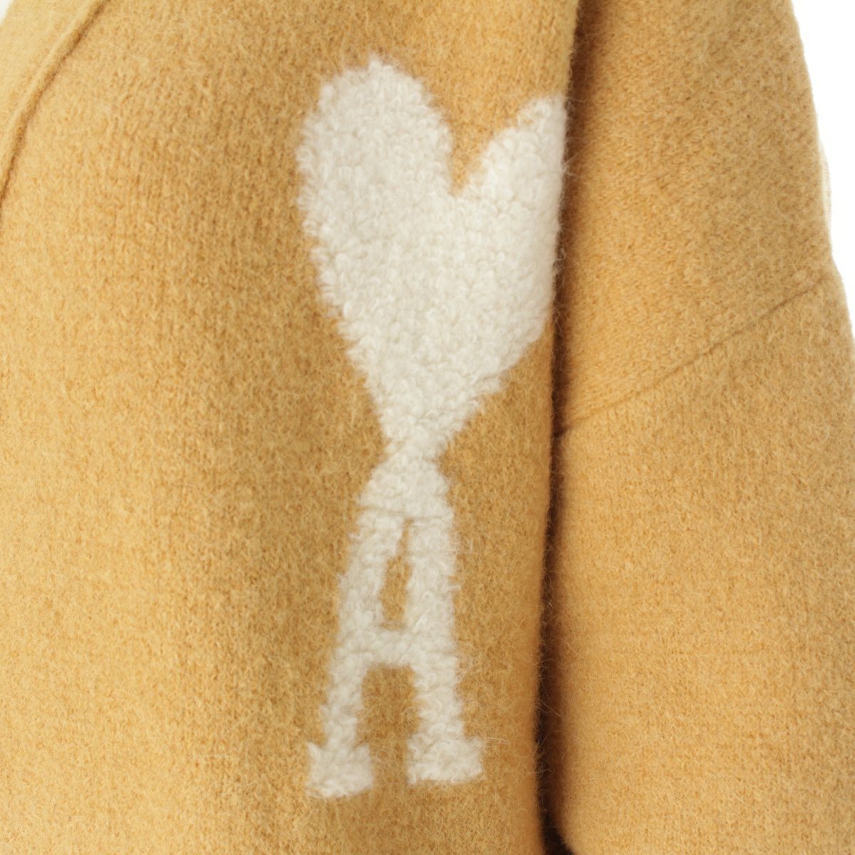 アミパリス アルパカブレンド Vネック ハート ニット カーディガン