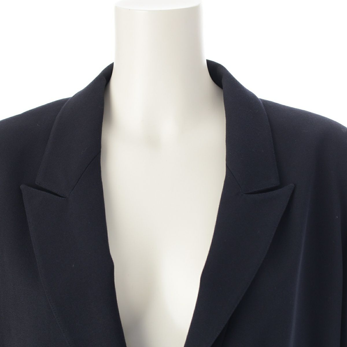 シャネル 96P ヴィンテージ ウール シルバーカラーココボタン  