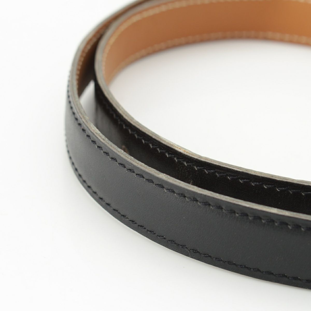エルメス レザー コンスタンス H金具 ベルト ブラック 70 | 中古