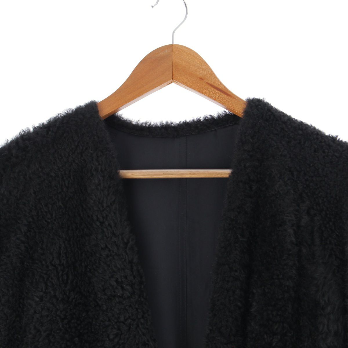 セリーヌ フィービー期 ムートン ファー リバーシブル ベルト コート  