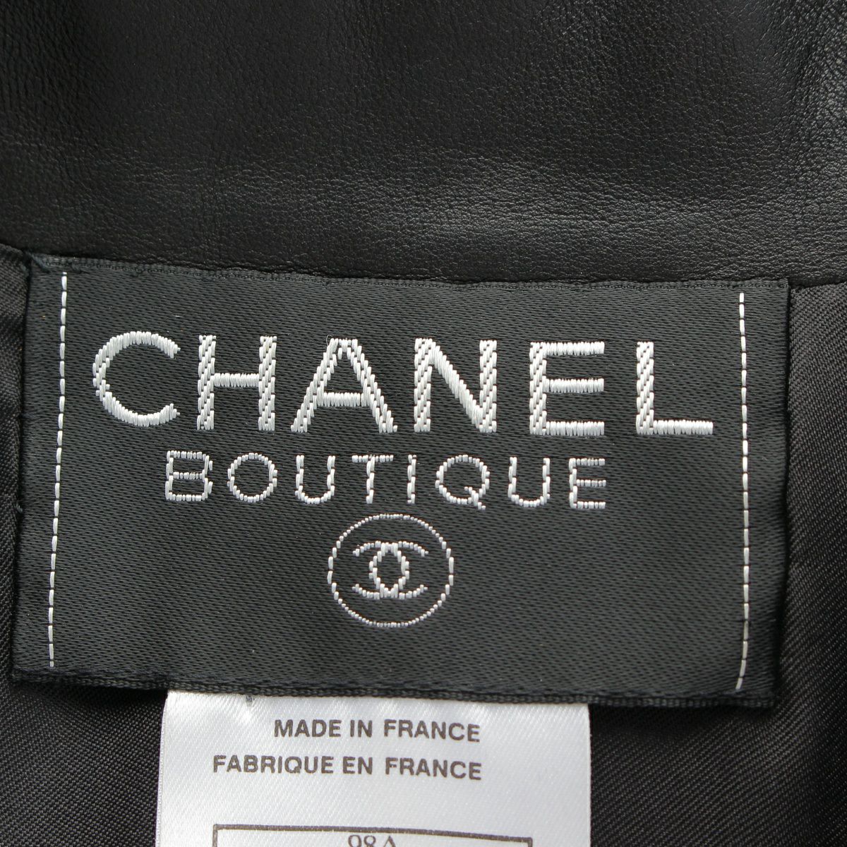 CHANEL シャネル 98A ラムスキン レザー ダブルブレスト