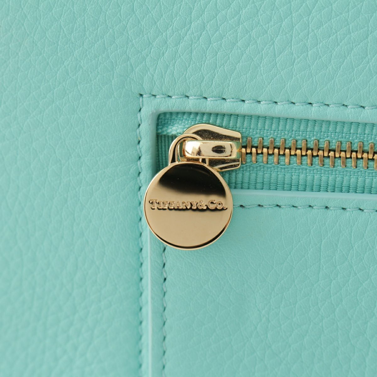 ティファニー レザー ロゴ セカンド クラッチバッグ ブルー | 中古通販