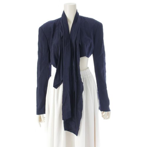 robe de chambre COMME des GARCONS / ローブドシャンブルコムデギャルソン | 2003SS | 製品染め 裁断 コットン混 ベスト | M | グレー | レディース robe de chambre COMME des GARCONS / ローブドシャンブル