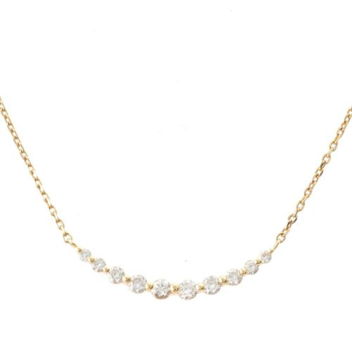 ヴァンドーム青山 リュール 10Pダイヤ 0.30ct ネックレス ペンダント ジュエリー K18 750YG AGVN579040DI ゴールド 1.8g