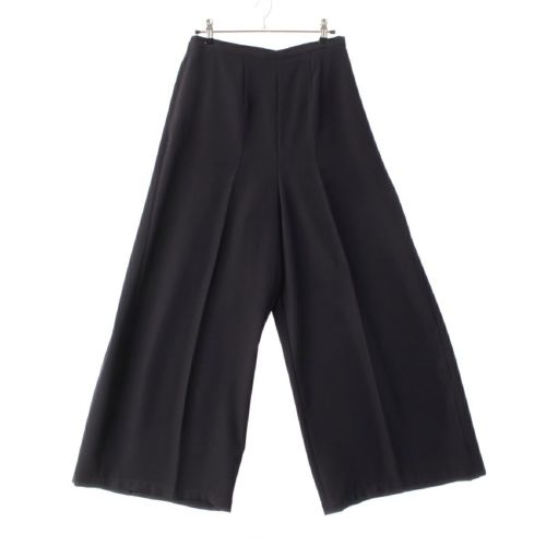 エンフォルド Elastic Wide Trousers センタープレス ワイド パンツ ボトムス 300HS631-2610 ネイビー 38