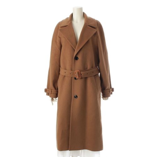 セリーヌ 24AW キャメルヘア ベルト付 チェスター ロング コート アウター 2M65C428T.18TO ブラウン 34