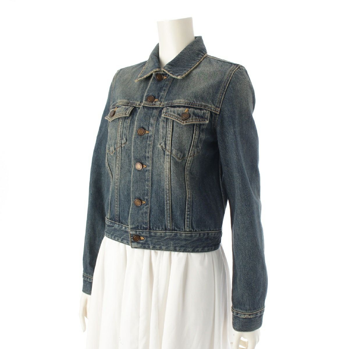 サンローラン 20年 コットン デニムジャケット アウター 572367