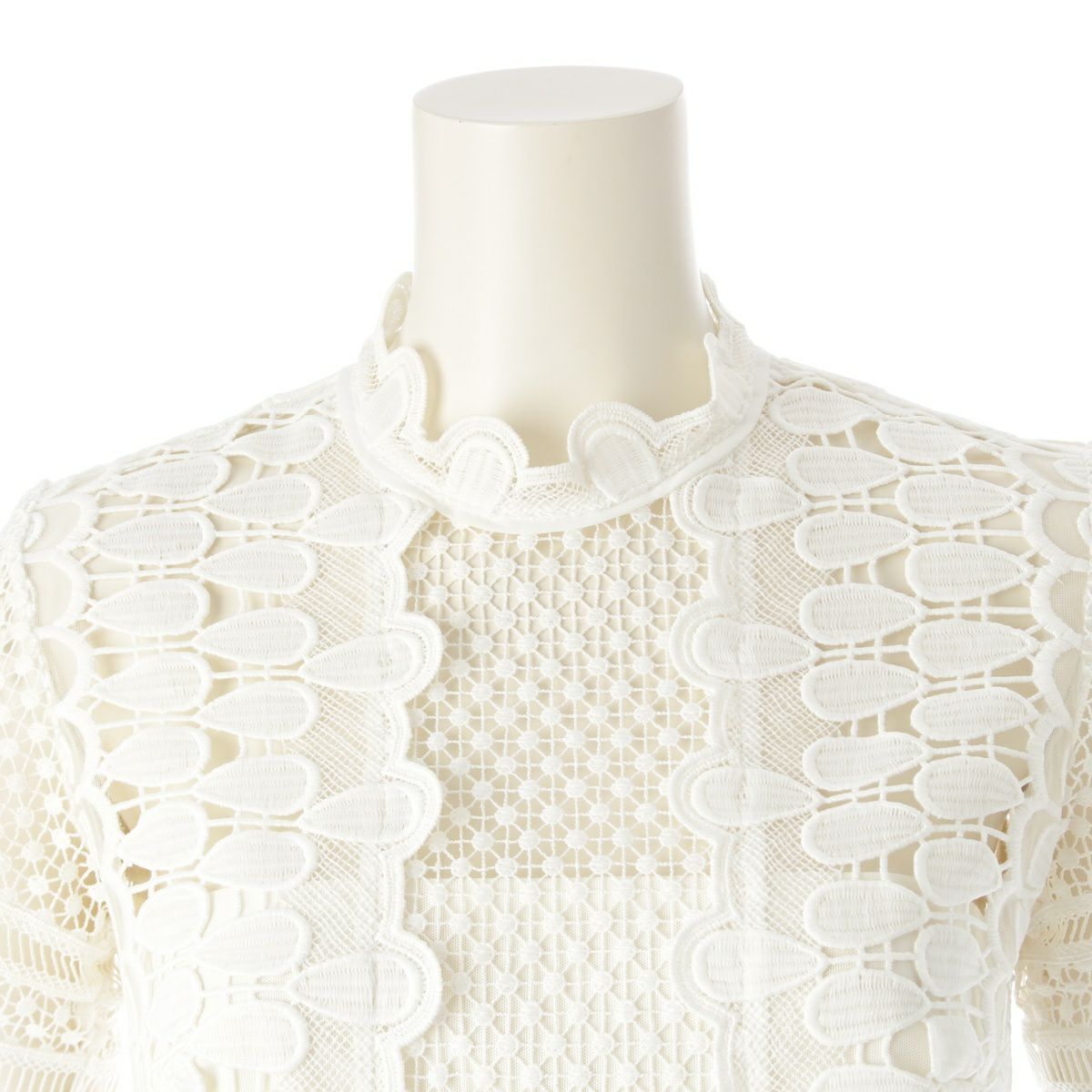 セルフポートレート レース ミニ丈 半袖 ドレス ワンピース SP8-027