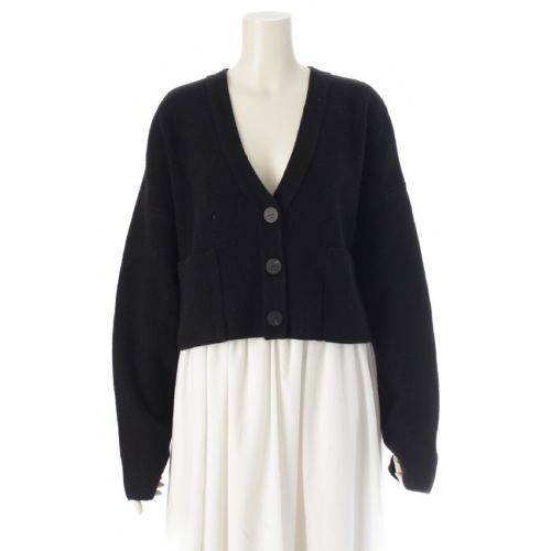 ルフィル 23AW カシミヤ ウール コンパクト ニット カーディガン トップス 534-3270916 ブラック F