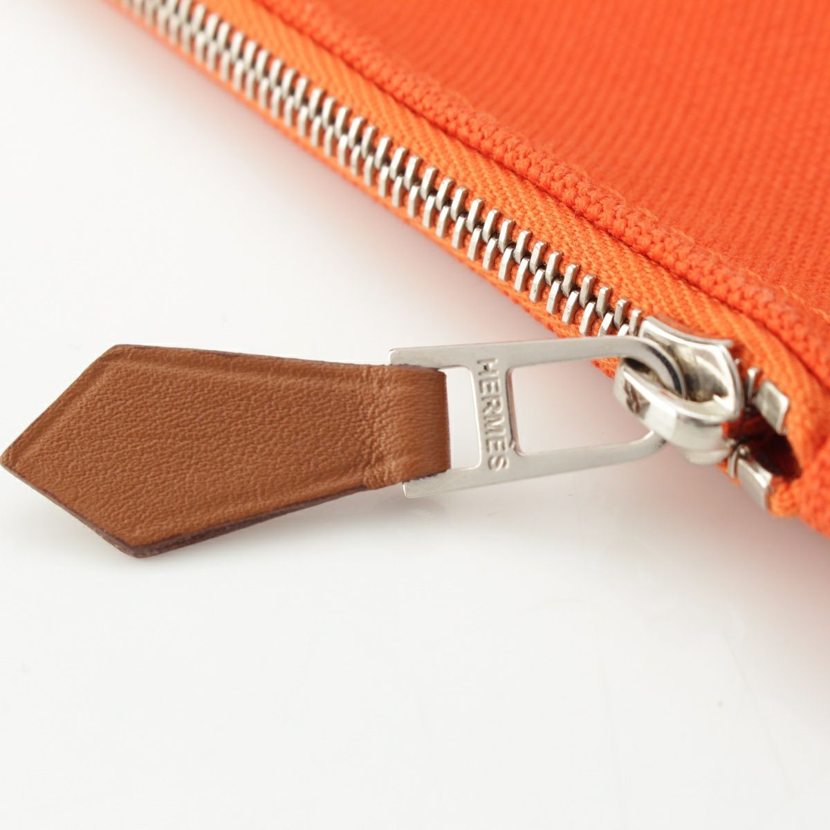 限定値下げ【美品】エルメス　ヨッティングポーチ　GM オレンジ HERMES エルメス フラットポーチ 