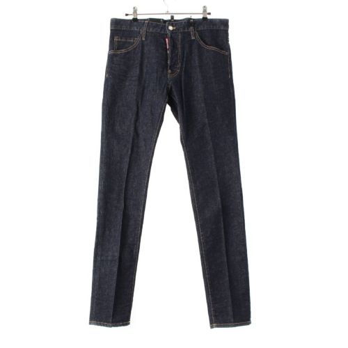 ディースクエアード ICONS DARK WASH COOL GUY ロゴポケット センタープレス デニムパンツ ジーンズ S79LA0054 ブルー 48
