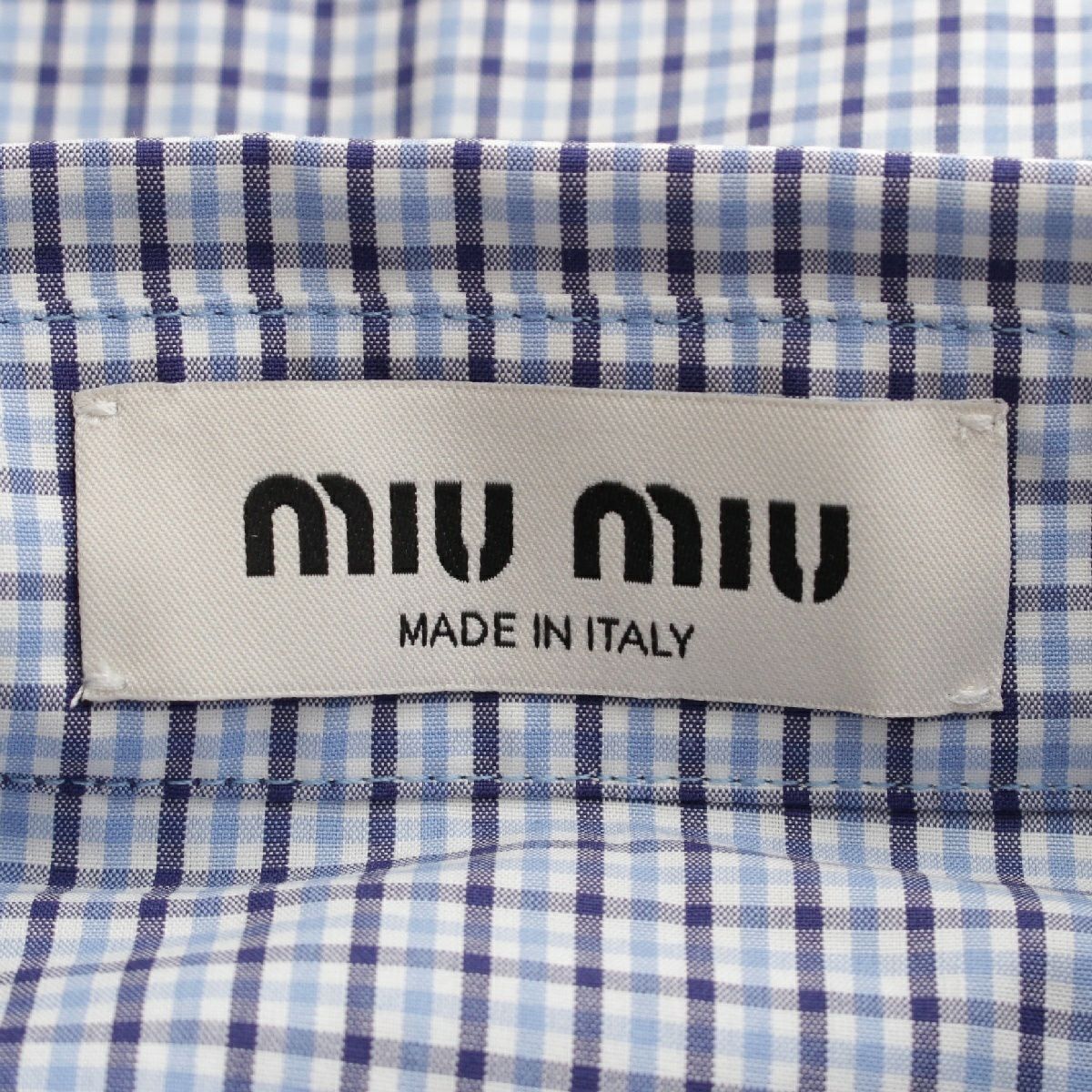 ミミさま確認用 中古・古着通販】MIU MIU (ミュウミュウ) チェック柄スラックス