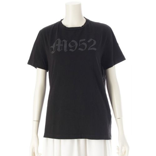 モンクレール コットン クルーネック プリント 半袖Ｔシャツ トップス ブラック L