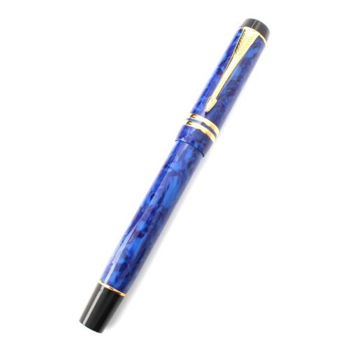 パーカー DUOFOLD デュオフォールド ペン先K18 万年筆 文房具 筆記用具 750 ラピスブルー