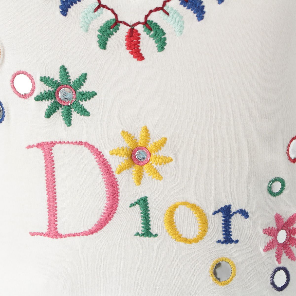 クリスチャンディオール ガリアーノ期 コットン ロゴ 花柄 フラワー