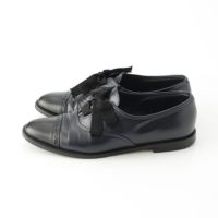 マノロブラニク レザー Andare リボン ローファー ブラック 37 | 中古