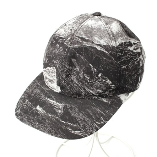 バーバリー ナイロン ランドスケープ 総柄 帽子 キャップ 8006536 ブラック グレー系 S
