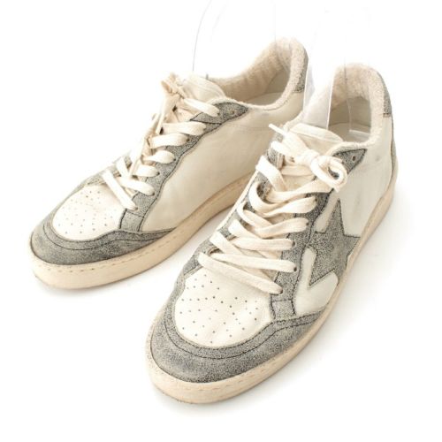 ゴールデングース BALLSTAR ローカット スニーカー シューズ 24‐093‐510‐0017‐1‐0 ホワイト グレー 38