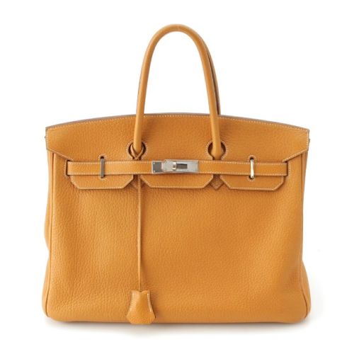 エルメス □D刻 バーキン35 トゴ SV金具 ハンドバッグ ナチュラルサブレ ベージュ