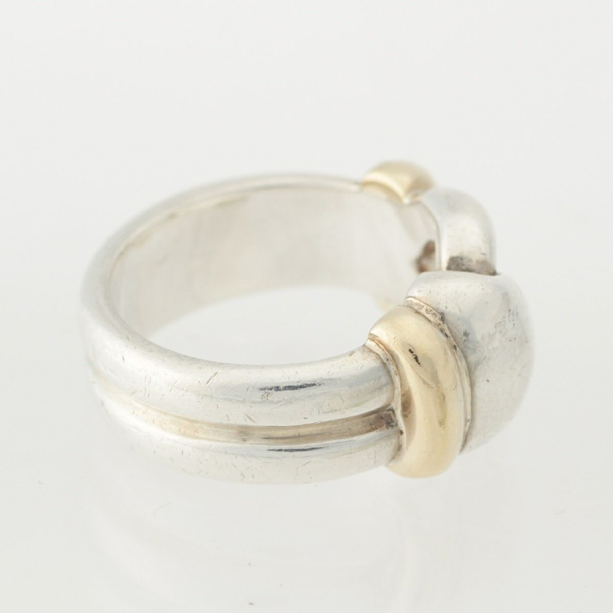 ティファニー SV925 K18 ヴィンテージ ワイド ノット リング 指輪