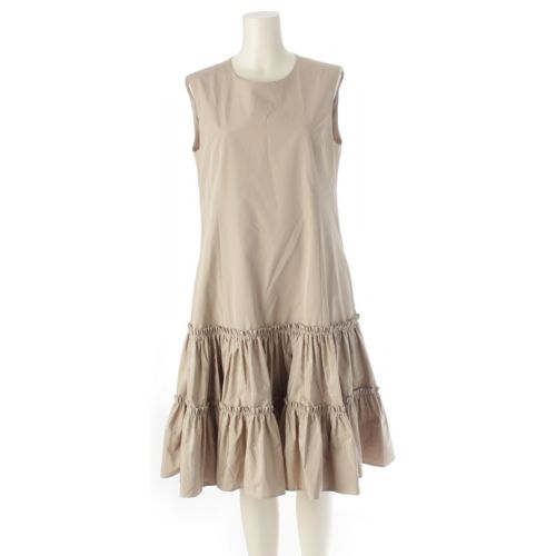 アディアム 25SS Lotus Dress ロータスドレス ノースリーブ ワンピース 45251 ベージュ 2