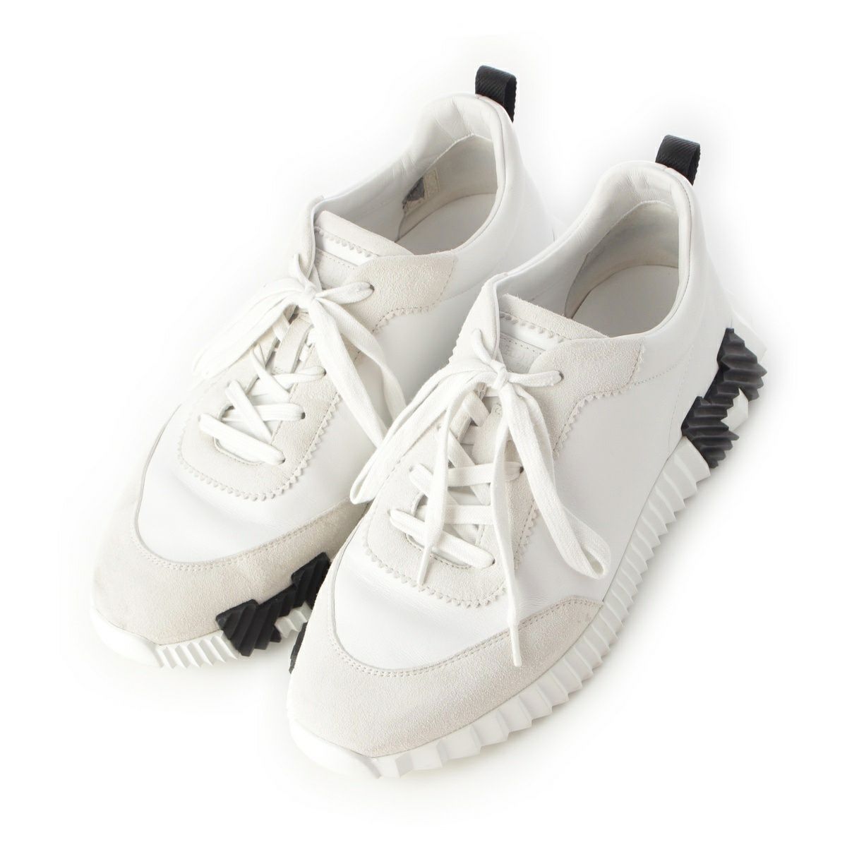 【HERMES】バウンシング　ホワイトレザー42 HERMES】バウンシング ホワイトレザー42 HERMES】バウンシング