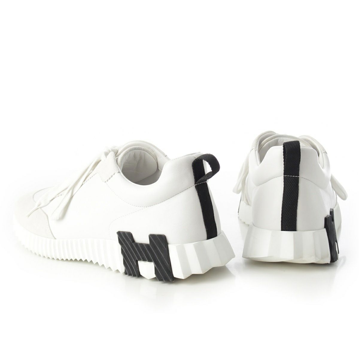 【HERMES】バウンシング　ホワイトレザー42 HERMES】バウンシング ホワイトレザー42 HERMES】バウンシング