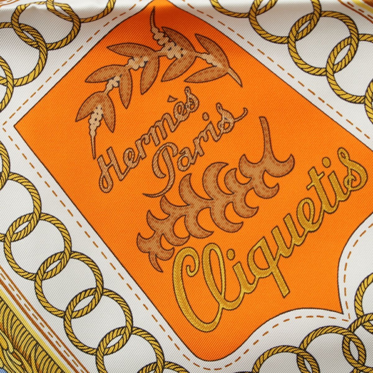 エルメス 22SS カレ90 クリケティス Cliquetis シルク スカーフ ブルー