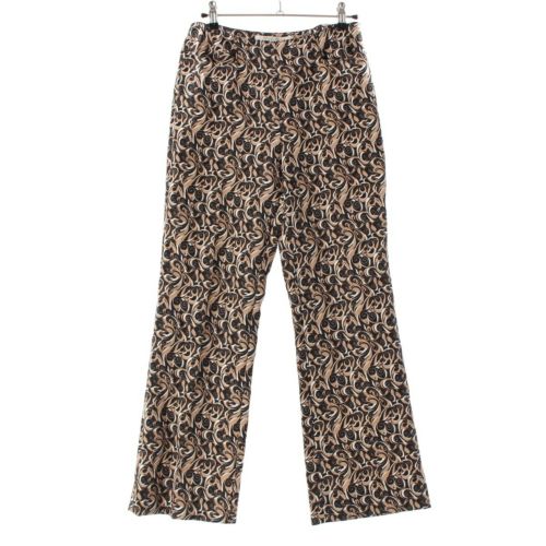ミュウミュウ アーカイブ グラフィック サイドジップ パンツ スラックス ボトムス マルチカラー 38