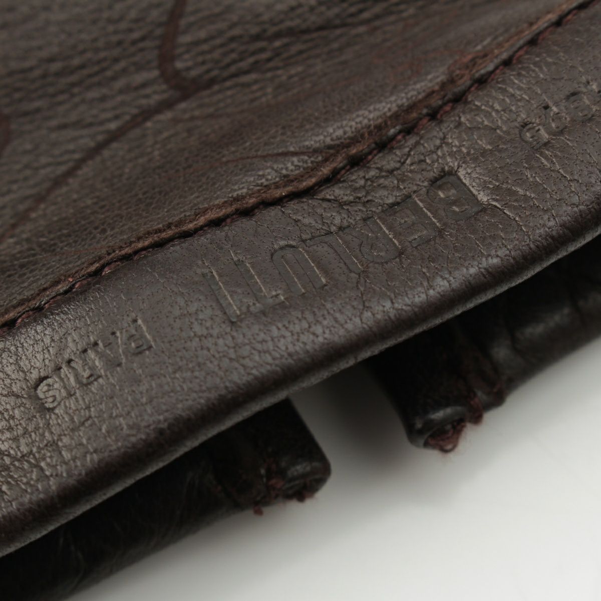 Berluti カリグラフィー　グローブ　手袋　ラムスキン　ブラウン Berluti カリグラフィー グローブ 手袋 ラムスキン ブラウン