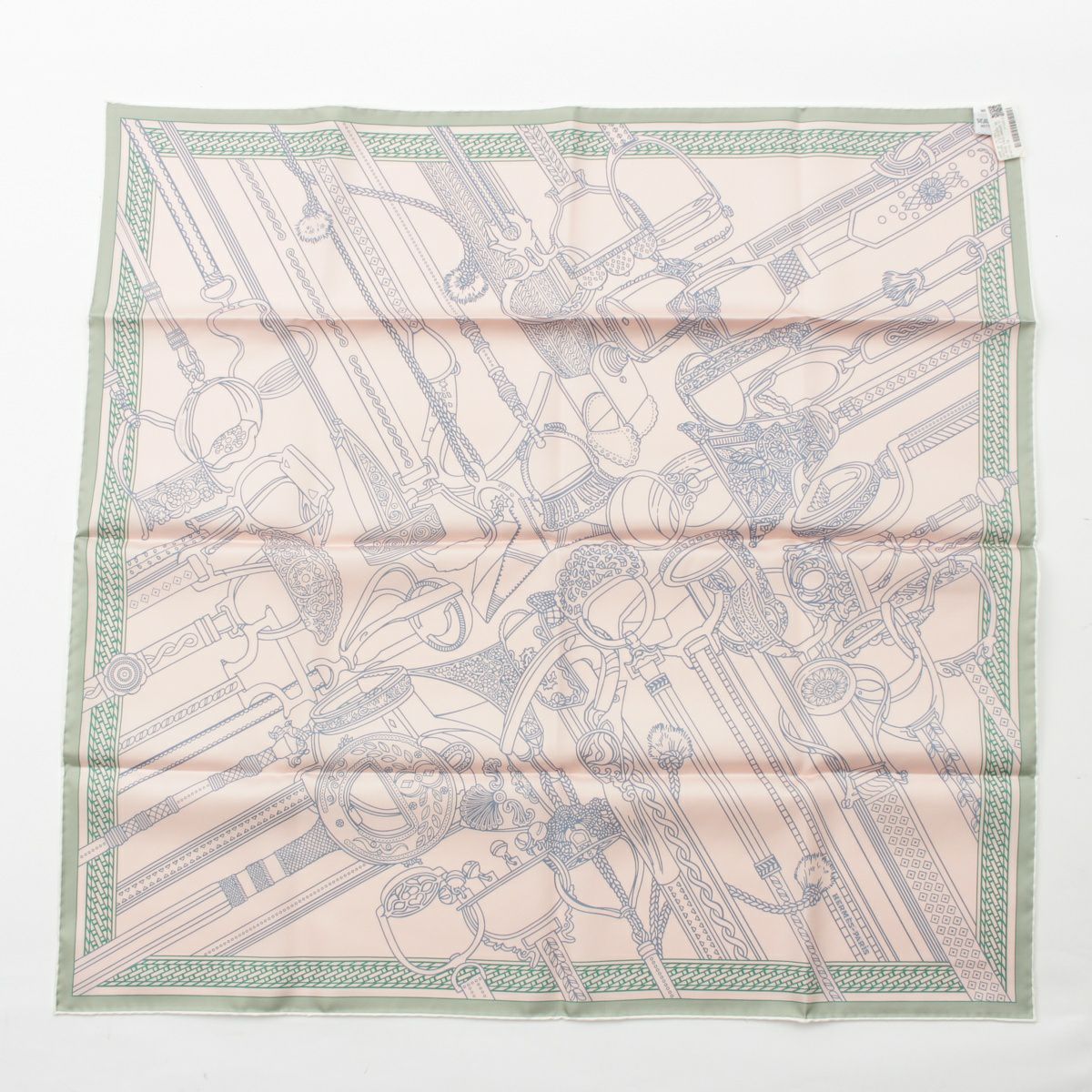 エルメス カレ70 シルク ダブルフェイス CONCOURS D'ETRIERS REMIX