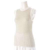 本日限定お値下げ★Christian Dior★カシミヤ/ラメ千鳥柄カーディガン クリスチャンディオール 22年 カシミヤ CDロゴ 千鳥格子