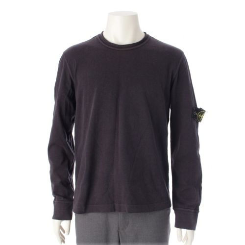 ストーンアイランド 06SS ポールハ―ヴェイ コットン SPORTS WEAR SPA社製 ガーメントダイ 長袖Ｔシャツ トップス 44156M25 ネイビー ホワイト M