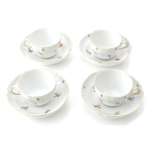MEISSEN - マイセン 白鳥 親子 フィギュリン インテリア 77132 ホワイト【中古】 マイセン 白鳥 親子 フィギュリン インテリア 77132 ホワイト
