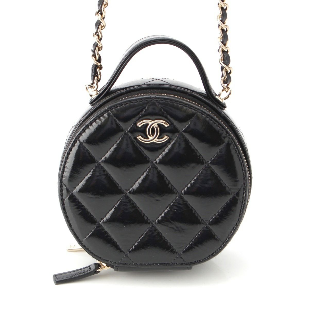 CHANEL シャイニー ショルダーバッグ AP2940 シャネル シャイニー ラムスキン ラウンド チェーン ココマーク