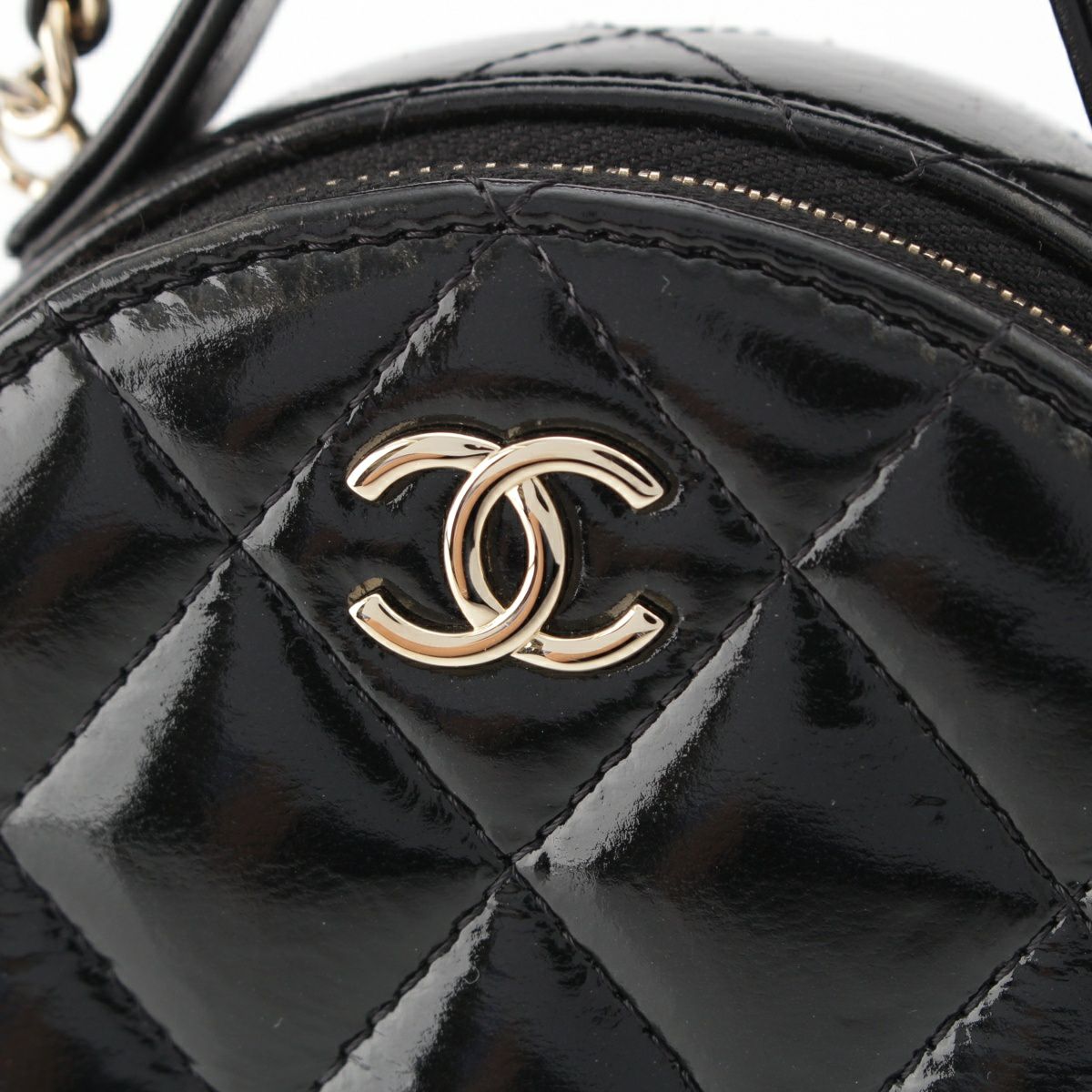 CHANEL シャイニー ショルダーバッグ AP2940 シャネル シャイニー ラムスキン ラウンド チェーン ココマーク