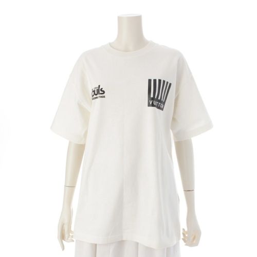 ルイヴィトン 19AW バックフラワー プリント 半袖Ｔシャツ カットソー トップス RM192M NPL HHY07W ホワイト L