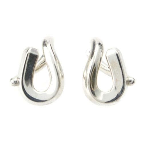 ティファニー フォージ シングルリンク ピアス イヤリング アクセサリー SV925 シルバー 11.2g