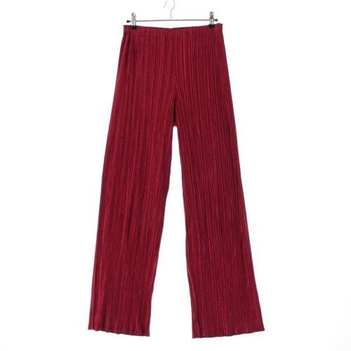 プリーツプリーズ イッセイミヤケ 16AW イージー ワイド パンツ レッド 4