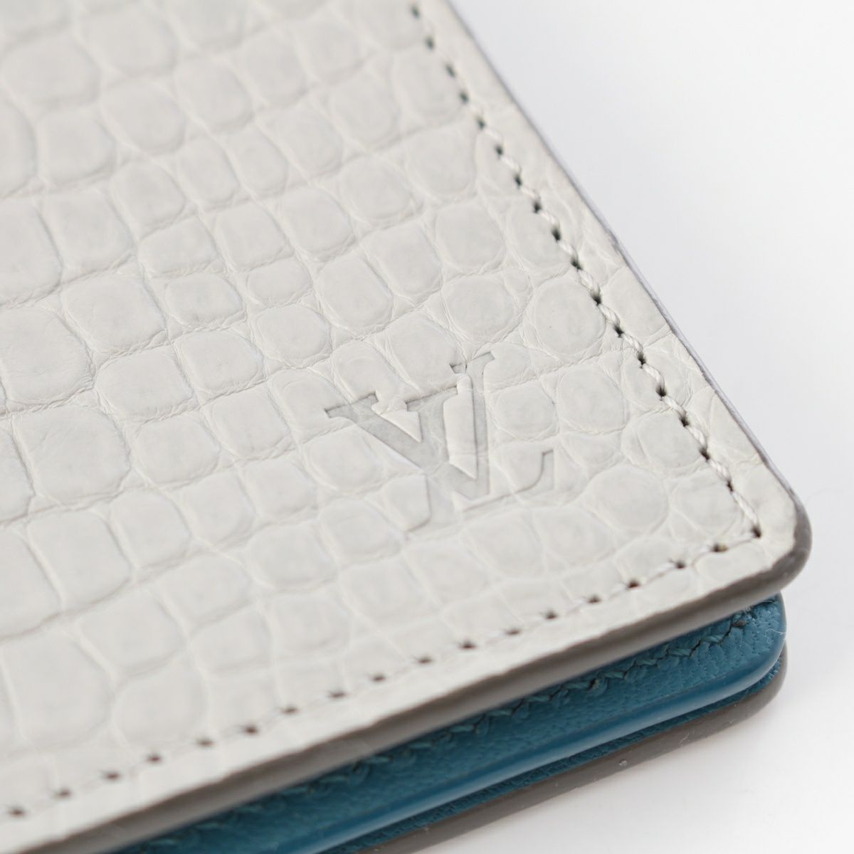 ルイヴィトン LVロゴ ポルトフォイユ ブラザ クロコダイル ウォレット  