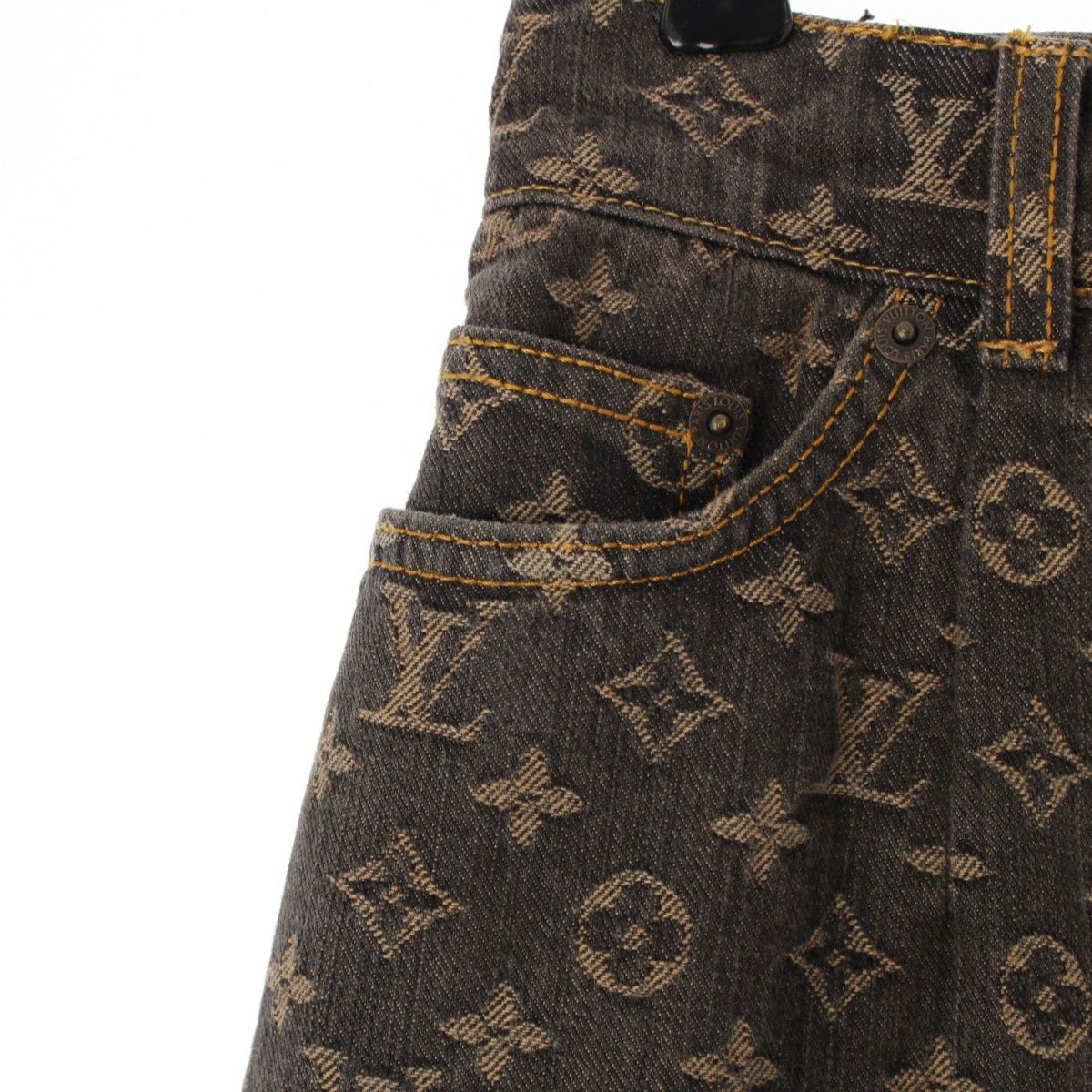 ルイヴィトン モノグラム デニム スカート ダークグレー 42 | 中古通販