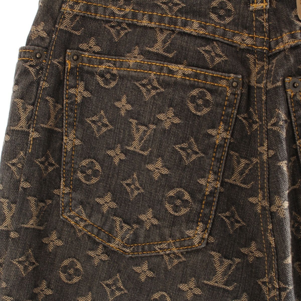 ルイヴィトン モノグラム デニム スカート ダークグレー 42 | 中古通販