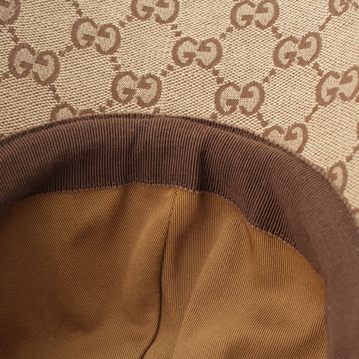 グッチ GGキャンバス ロゴパッチ キャップ 帽子 ブラウン L | 中古通販  