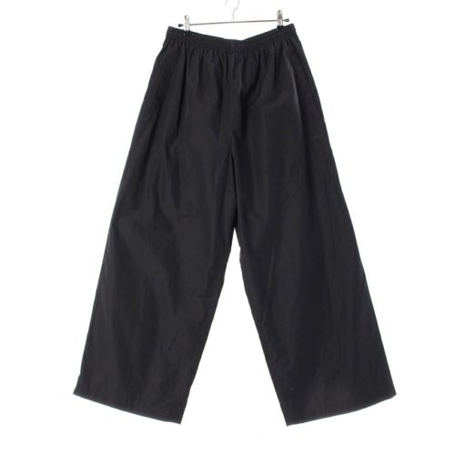 バレンシアガ ナイロン ロゴ Medium Fit トラック ワイド パンツ ボトムス 794740 ブラック XS