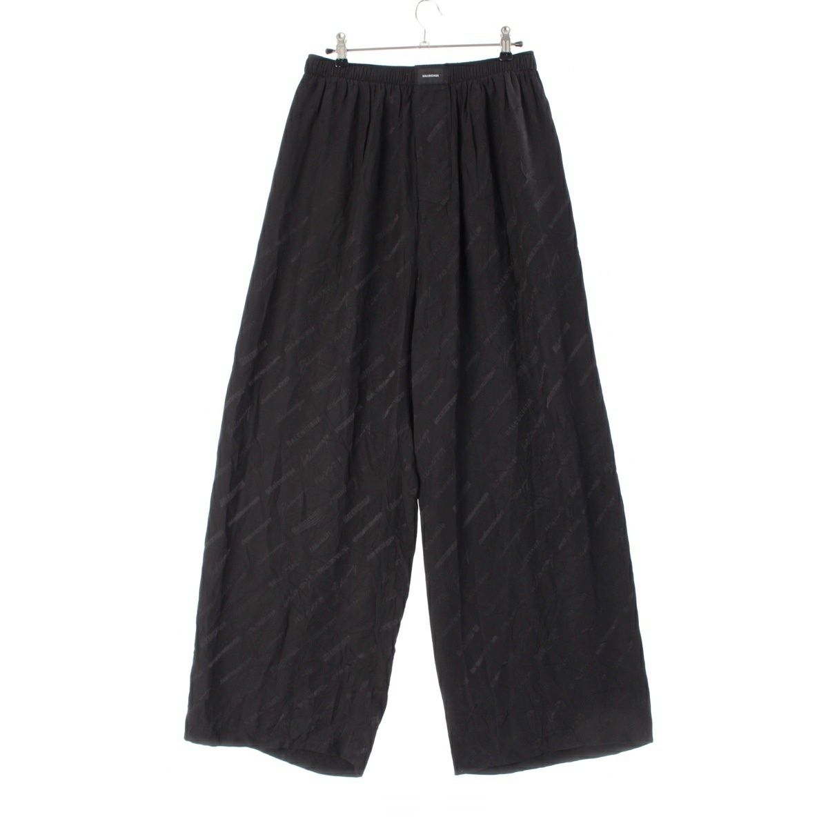 バレンシアガ シルク BB ロゴ モノグラム パジャマ パンツ ボトムス