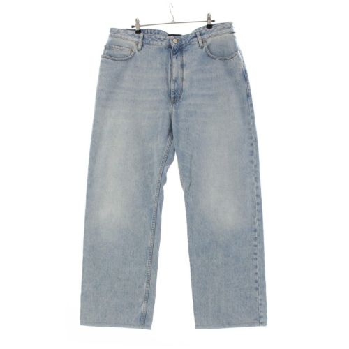 バレンシアガ デニム ストレート Medium Fit バギー パンツ ボトムス 810786 ブルー 34