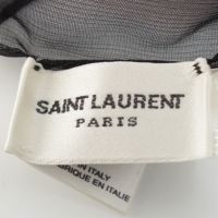 サンローラン シルク リボン チョーカー アクセサリー ブラック | 中古