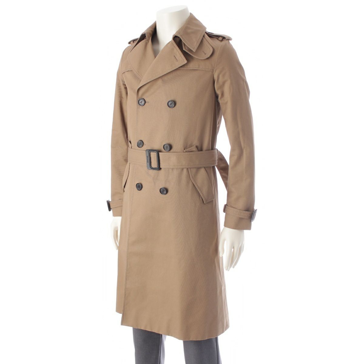 希少✨️エディ期✨️Dior HOMME トレンチコート ベルト 44 ディオール・オム 04年 コットン エディ期 ベルト付き トレンチコート