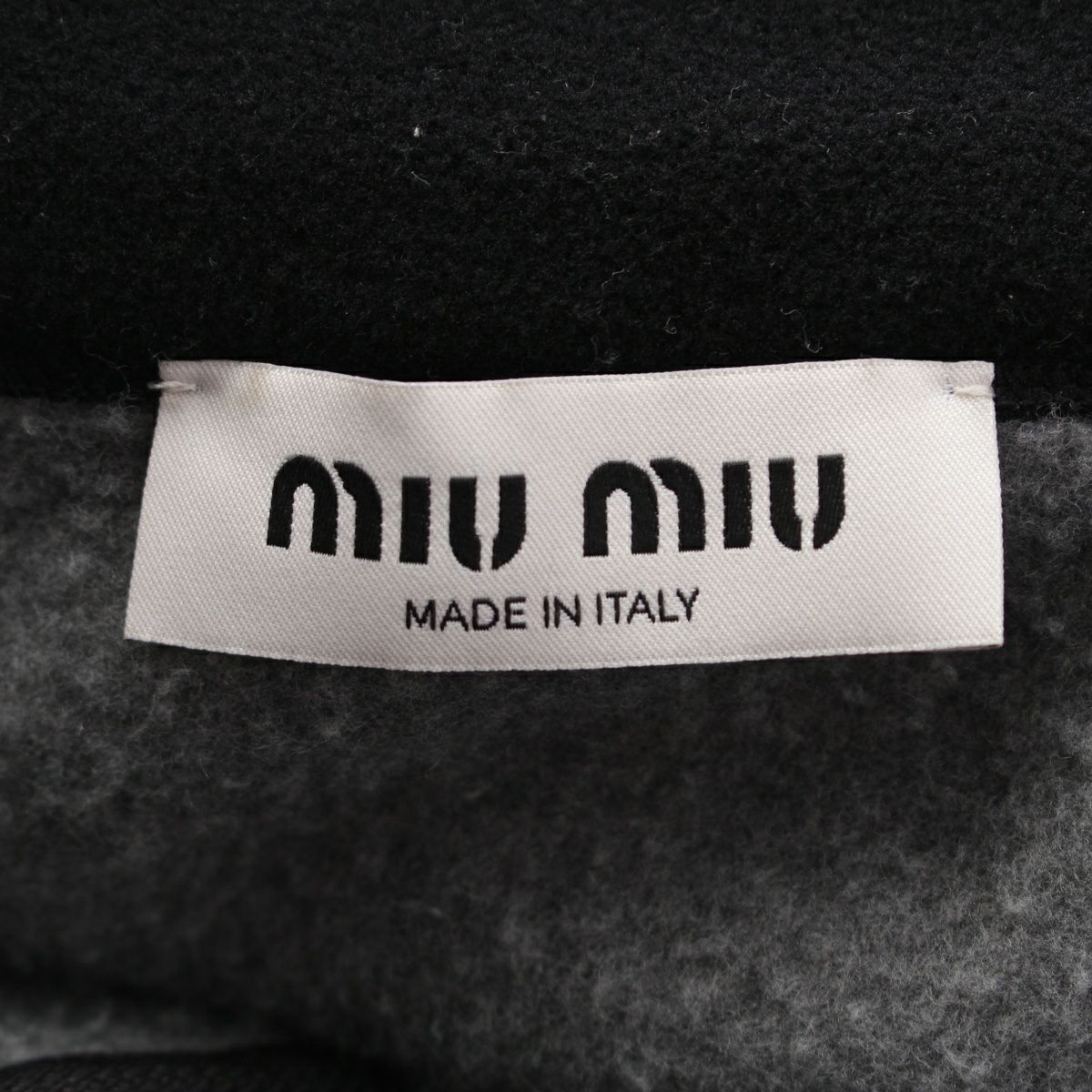 美品 MiuMiu ジャケット 刺繍ロゴ メンズレディース M 楽天市場】ミュウミュウ MIU MIU ウォッシュドベルベット ロゴ
