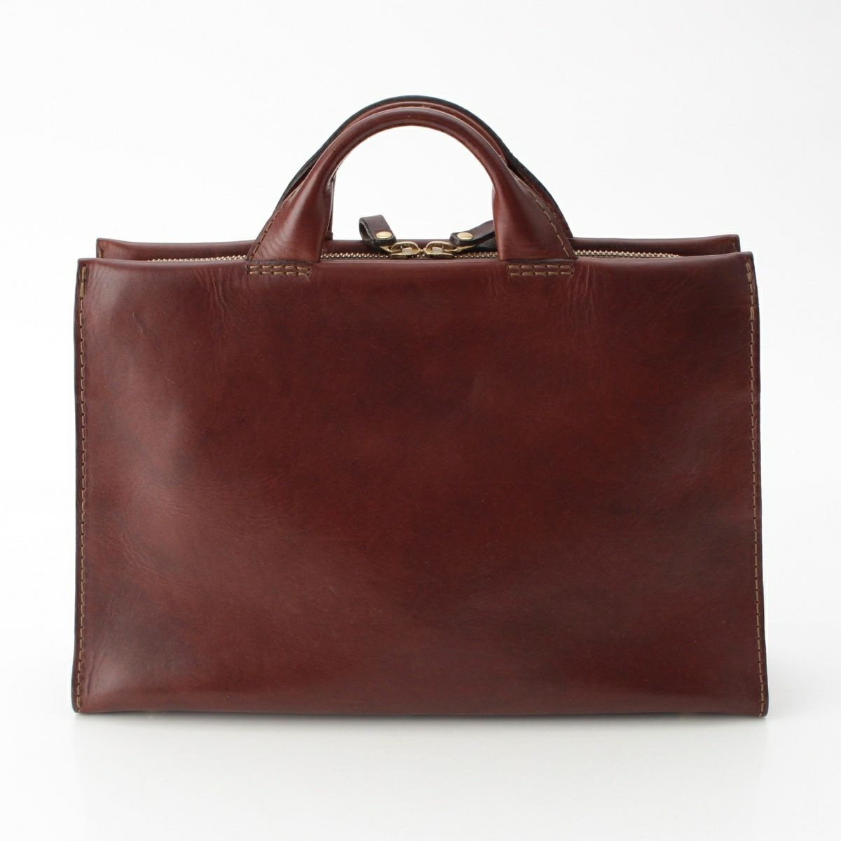 ヘルツ レザー ビジネスバッグ ブリーフケース ブラウン | 中古通販